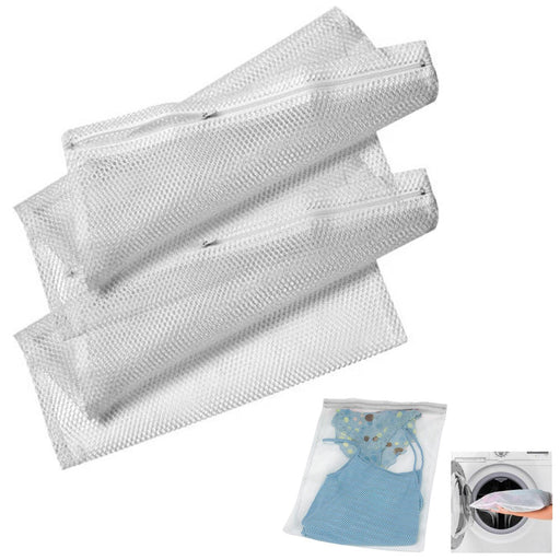 2 Pack Laundry Protection Zipper Mesh Wash Bag Storage Bra