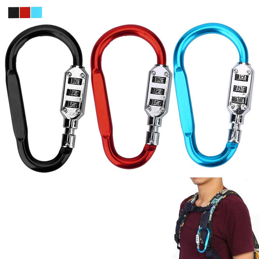 AllTopBargains 24 Lot Aluminum Snap Hook Carabiner D-Ring Key Chain Clip Keychain Hiking 2-3/8