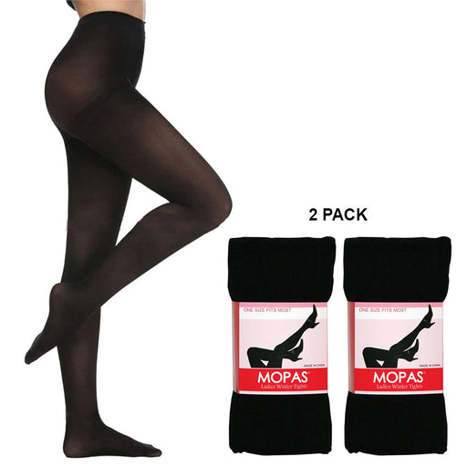 1 Pair Ladies Navy Blue Winter Tights Stockings Footed Dance