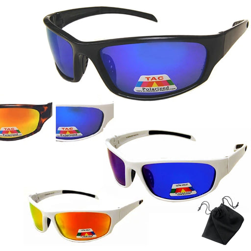 AllTopBargains 1 Pair Sunglasses Mens Glasses Sport Fishing Golfing Driving Sport Running Golf, Men's, Black