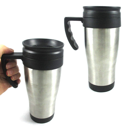 14 Oz Insulated Coffee Travel Mugs Tumbler with Handle, 7 Inches Tall  Stainless Steel Double Wall La…See more 14 Oz Insulated Coffee Travel Mugs