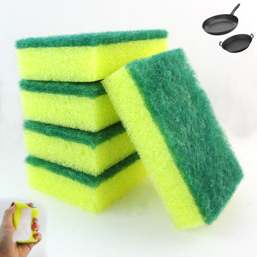 18 PC Kitchen Sponge Scrubber Basket Steel Wool Scouring Pads Scrub Clean Dishes