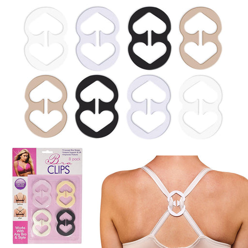 6Pc Bra Clips Perfect Lift Adjust Clasp Strap Cleavage Control