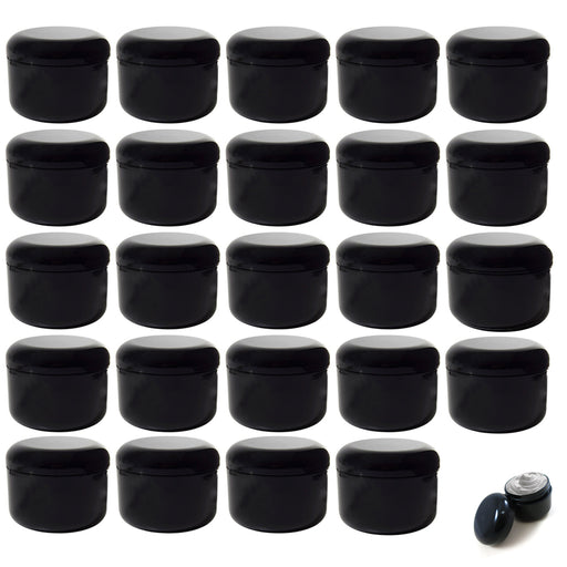 24PC Round Clear Plastic Storage Containers With Screw-On Lid Small Empty  Breads