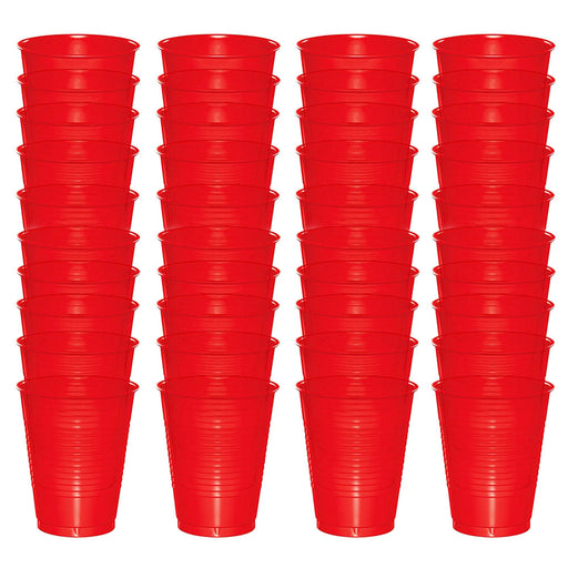 48 Red Solo Cups Cold Drinking Party Easy Grip Plastic 16 oz Cup Home College