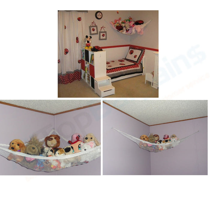 corner toy storage net