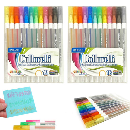 26 Pc Coloring Set Book Pens Glitter Gel Stress Relieving Mandala