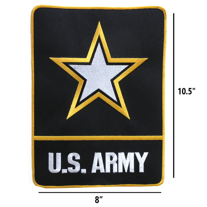 1 US Army X-Large Patch 10.5 T x 8 W Back Jacket Embroidered Patch Iron/Sew On