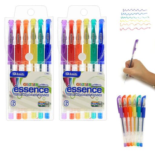 24 PC Neon Pastel Colored Gel Pens Set Art School Sketch Drawing Coloring  Book 
