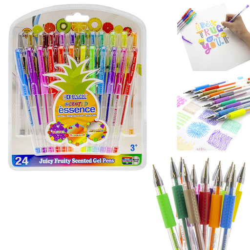 20 Set Scented Gel Pens Glitter Color More Ink Fruit Flavors Pen Coloring  Books, 1 - Pay Less Super Markets