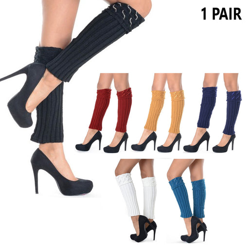 1 Pair Women's 80s Knit Leg Warmers Dance Yoga Long Socks Party Sport —  AllTopBargains