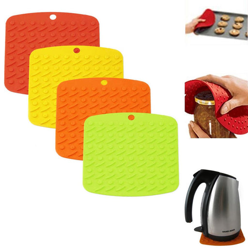 3 PC Kitchen Mat Bamboo Trivet Hot Pad Pot Pan Holder Stove Oven Heat Resistant