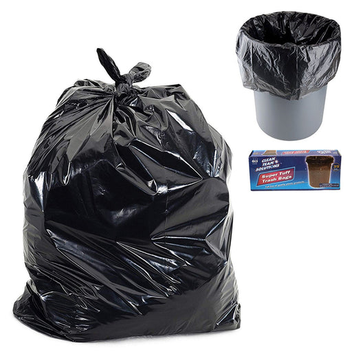 34 Pack Heavy Duty Bags Black Drum Liner Trash Outdoor Yard Leaf Bag 39 Gallon