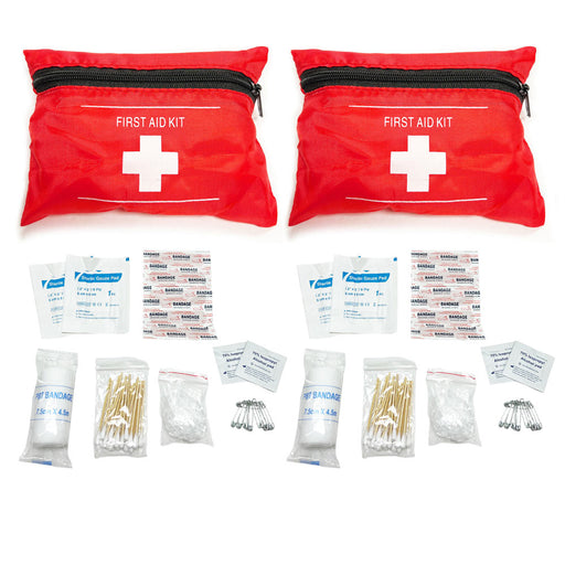 DecorRack 84 Piece First Aid Med Kit, Small Travel Size Kit, First Aid  Patch Purse Essentials Bandages for Car, College Dorm, Home, Boat, or  Camping