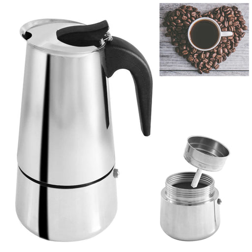 Stove Top Espresso Cuban Coffee Maker Pot Cappuccino Latte 3 Cup Cafetera  Cubana 