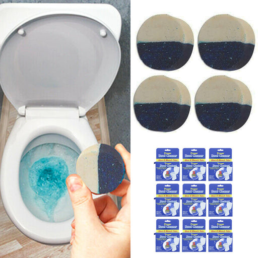 6 Pack Toilet Bowl Cleaners Automatic Long-Lasting Tablets in Bottle Fast Safe