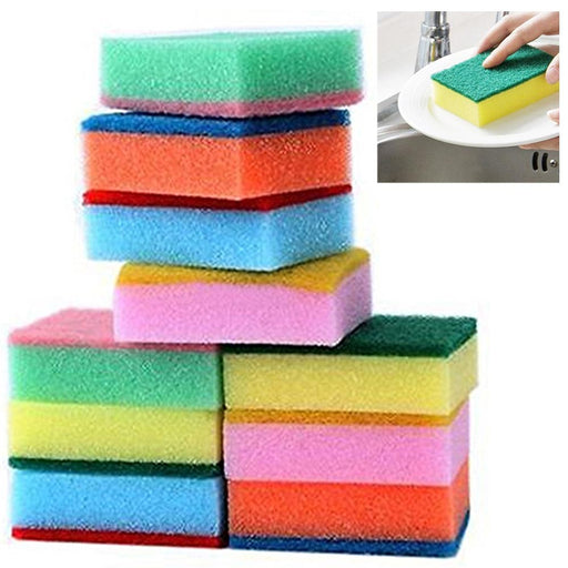 28 Bulk Heavy Duty Scrub Sponges Scourer Stands Up to Stuck-on Grime Kitchen