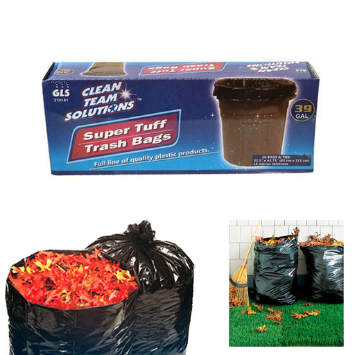 Bilot 39 Gallon Heavy Duty Clear Large Trash Bags (70 Count) - Yard Trash  Bags, Great for Leaves, Lawn and Leaf Bags, Recycling Garbage Bags, 1.5 Mil  (39 Gallon - 70 Count) 