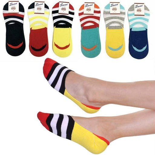 12 Pack Womens Low Cut No Show Ankle Socks White Black Neon Wholesale —  AllTopBargains