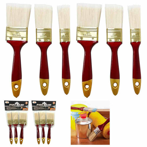 20 Foam Paint Brushes Sponge 1 2 3 4 Wood Handle Varnishes