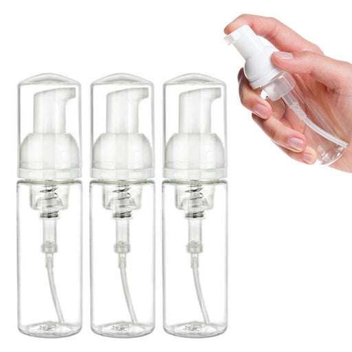 10PC Dispenser Soap Foam Foaming Pump Bottle 1.7oz 50ml Clear Plastic  Travel New