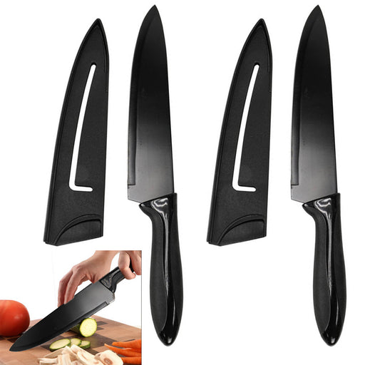 Chef Craft Premium Paring Knife with Sheath, 3 inch Blade 8 inches in  Length, Black