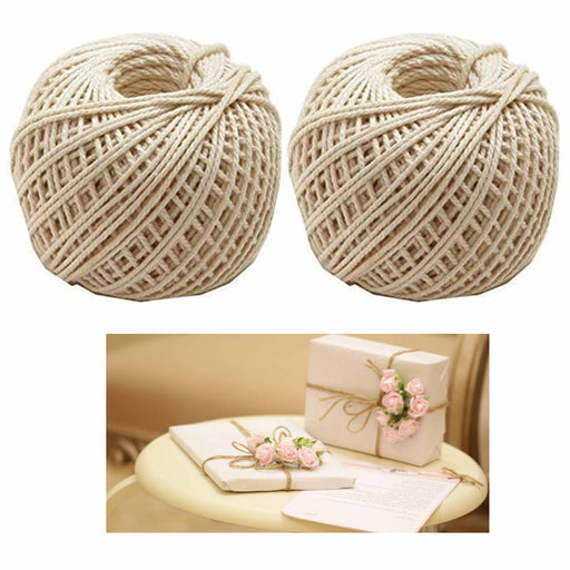 2 Pack Natural Ply Twisted Jute Twine String Rope Toys Craft Making 1120  Feet 
