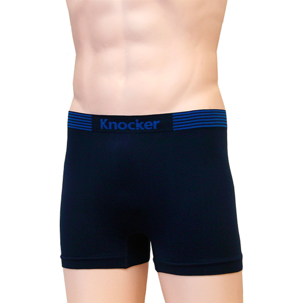 3 Pack Mens Seamless Boxer Briefs Microfiber Underwear Knocker Plain O ...