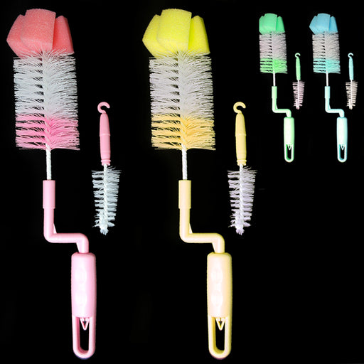 4 Pc Baby Feeding Bottle Cup Nipple Teat Spout Tube Cleaning Brush Cleaner  Scrub
