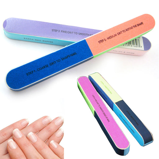 ATB 4X Pro Nail Files Buffing Buffer Wand 4 Step Block Pedicure Sanding Manicure Art