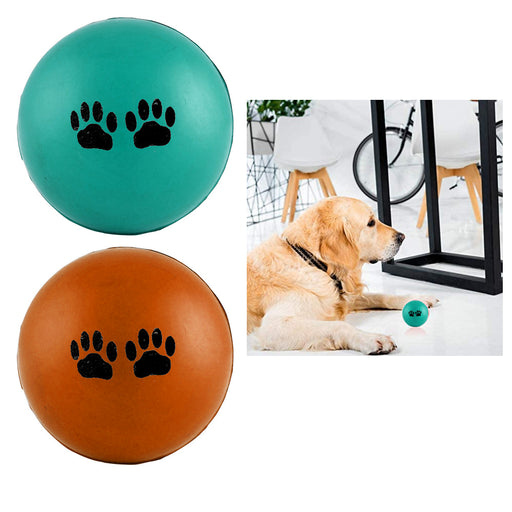 4 Pc Round Rubber Balls Pet Chew 2.36 Dog Cat Toys Puppy Fetch Chase —  AllTopBargains