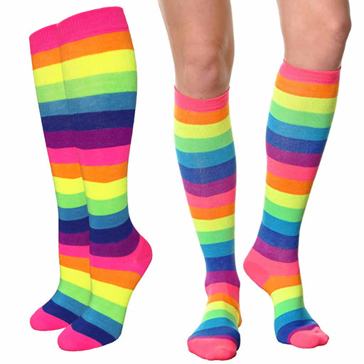 1 Pair Women's Leg Warmers 80s Dance Yoga Long Knit Socks Costume Neon —  AllTopBargains