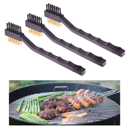 1 BBQ Grill Brush Scraper Barbeque Brass Steel Bristles Heavy Duty Long  Handle, 1 - Smith's Food and Drug