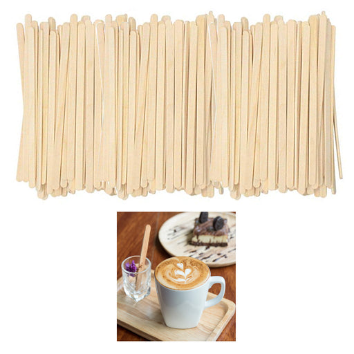 300 Wooden Coffee Stirrers Cocktail Mixer Drink Swizzle Mix Bar Craft —  AllTopBargains