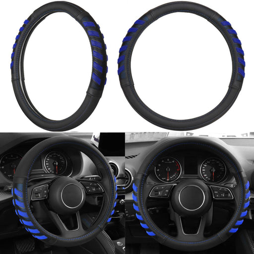 Car Steering Cover Black Red Dual Tone Universal For All Car