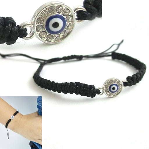 2 Evil Eye Bead Bracelets Lucky Blue Amulet Nazar Protection