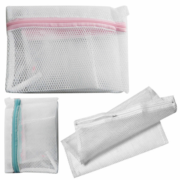 3 Set Protection Zipper Mesh Laundry Storage Wash Bag Bra Delicates Li ...