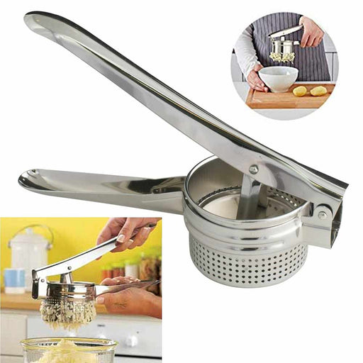 2 Heavy Duty Potato Masher Stainless Steel Metal Press Vegetable Avoca —  AllTopBargains