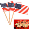 100 American Flag Toothpicks Party Cupcake Decoration Sandwich Mini Fo ...
