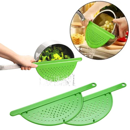 2 Pc Deep Fryer Basket French Fry Drain Noodle Stainless Steel Strainer  Colander 