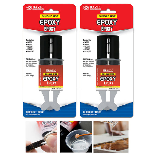 4 Tubes Epoxy Adhesive Glue High Strength Quick Setting Wood Metal Glass  Stone