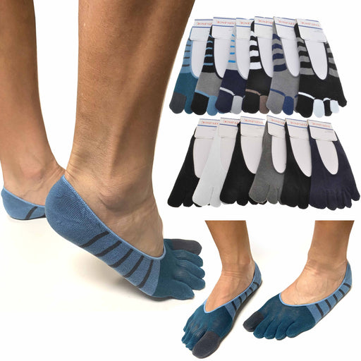 3 Pk Mens No Show Socks Non Slip Foot Cover Invisible Boat Liner