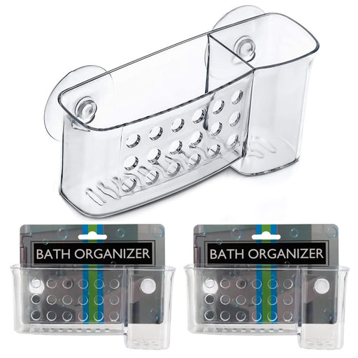 ATB Bath Caddy Shower Bathroom Organizer Suction Cups Storage Basket Soap Holder !