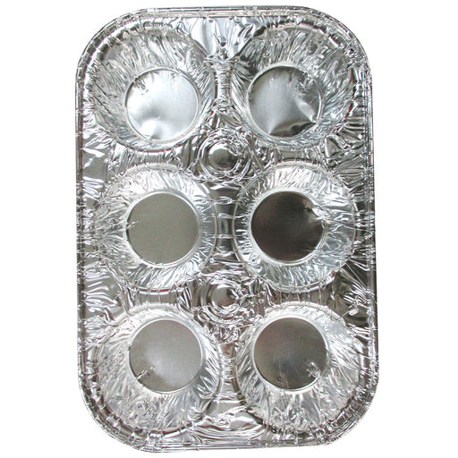 10 Pc Aluminum Foil Muffin Pan 6 Cavity Cake Mold Cupcake Disposable  Container, 1 - Kroger