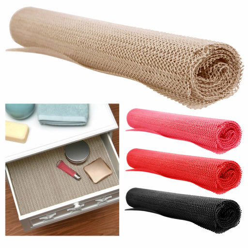 ATB 1 Liner Foam Rubber Non Slip Grip Tool Box Drawer Shelf Mat Roll Lining Pad Tan