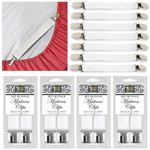 4 Pc Sheet Grippers Bed Mattress Cover Straps Fasteners Elastic Suspen —  AllTopBargains