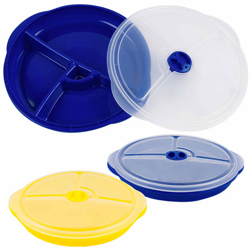 24 Food Storage Containers Meal Prep 3 Compartment Plate W/ Lids Reusable  30oz, 1 - King Soopers