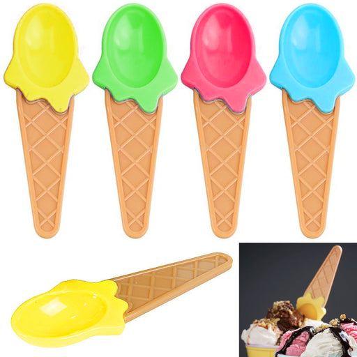 4 Pc Ice Cream Cone Shaped Tray Silicone Soap Mold Candy Chocolate