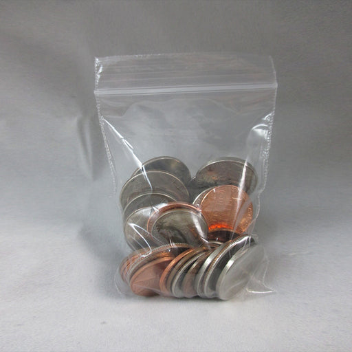500 Small Baggies W 1.5X2 H Mini Reclosable Clear Poly Bag Plastic 2 —  AllTopBargains