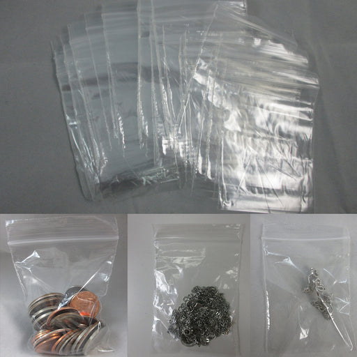 500X Clear Baggies 2 x 2 Reclosable Zipper Lock Plastic Bags 2Mil Poly  Jewelry